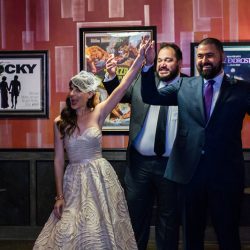 Logan Square Wedding by Emma Mullins Photography 20 - A hip Chicago wedding and rock show (with comic book & movie cameos!) This fun Chicago wedding and rock show