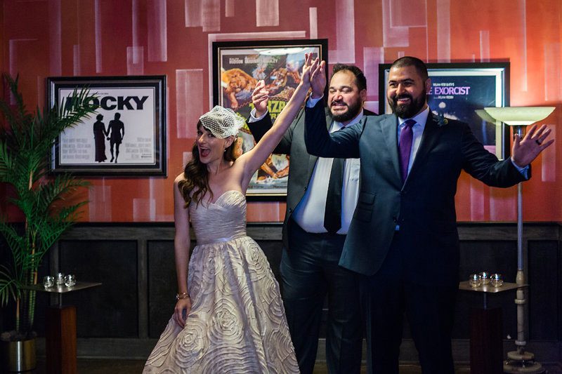 This fun Chicago wedding and rock show