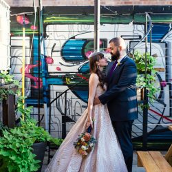 Logan Square Wedding by Emma Mullins Photography 34 - A hip Chicago wedding and rock show (with comic book & movie cameos!) This fun Chicago wedding and rock show