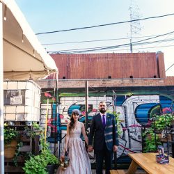 Logan Square Wedding by Emma Mullins Photography 36 - A hip Chicago wedding and rock show (with comic book & movie cameos!) This fun Chicago wedding and rock show