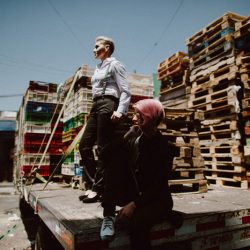 Fall in love with these women at their Chilean engagement shoot at La Vega Central Market
