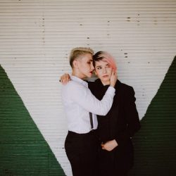 Fall in love with these women at their Chile engagement shoot at La Vega Central Market