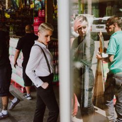 Fall in love with these women at their Santiago engagement shoot at La Vega Central Market