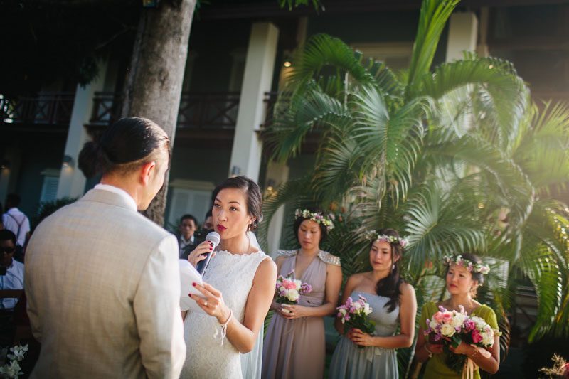 This is the gorgeousness that happens when a French couple has a Laotian-meets-Western wedding in Laos
