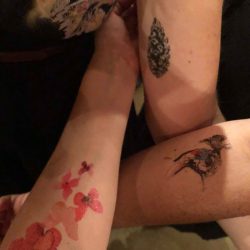 tattoos - An Autumn witch lesbian wedding with tarot, tattoos, and beer An Autumn witch lesbian wedding with tarot, tattoos, and beer