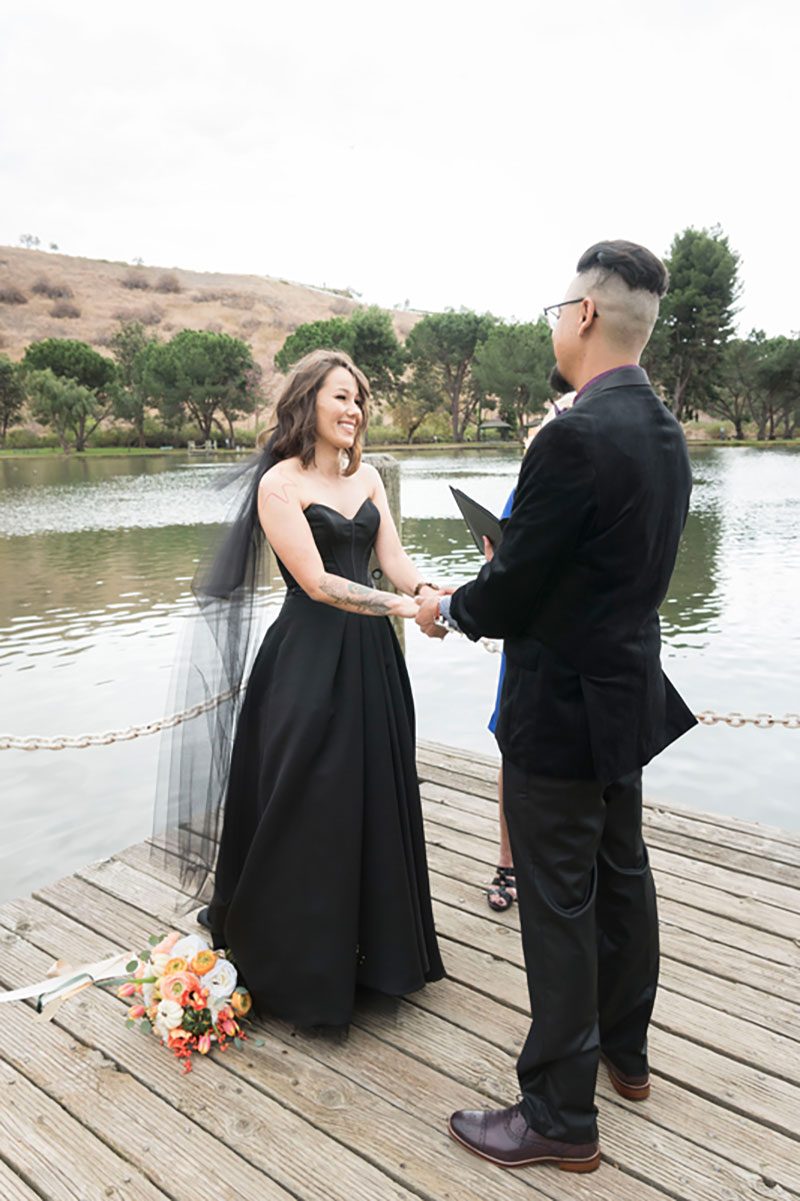 This elopement had a Halloween AND a unicorn theme