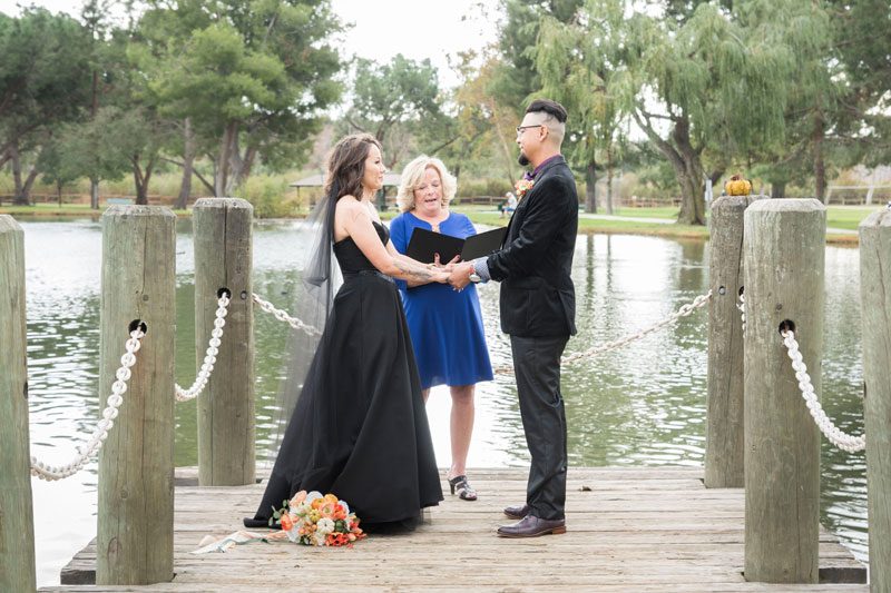 This elopement had a Halloween AND a unicorn theme