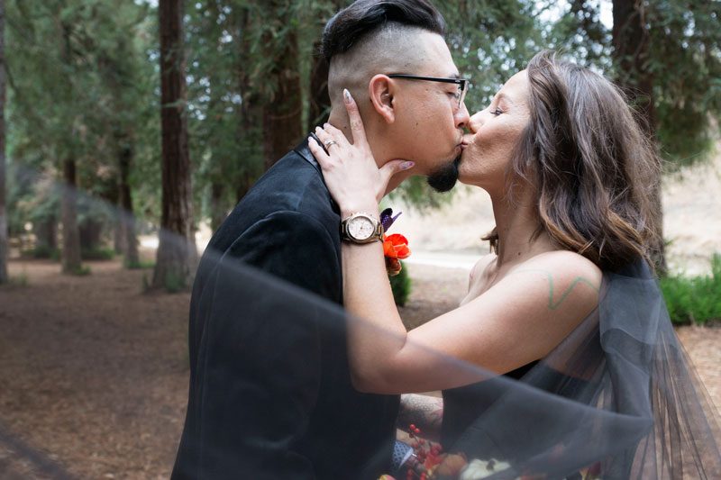 This elopement had a Halloween AND a unicorn theme