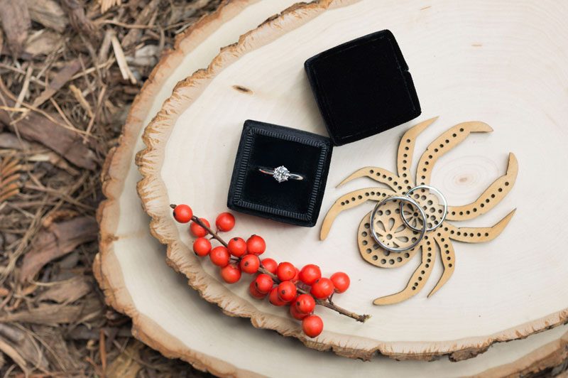 This elopement had a Halloween AND a unicorn theme