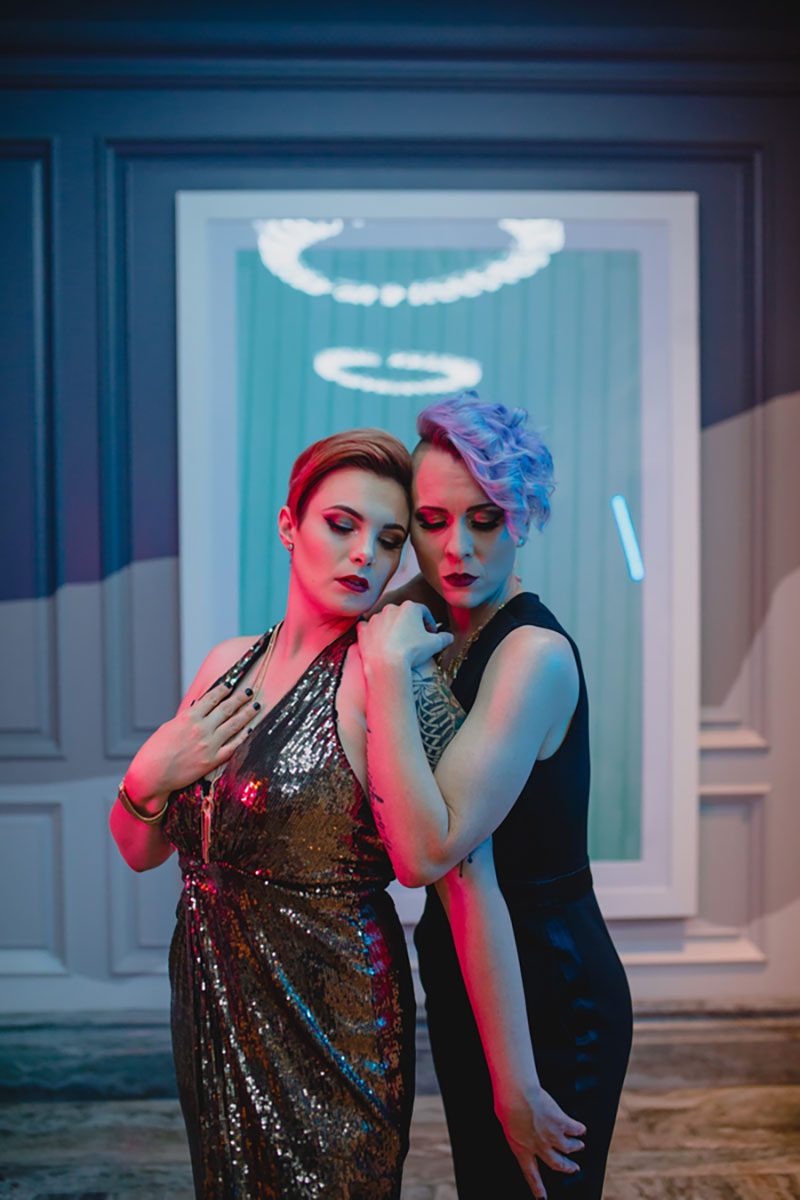 This edgy Neon Demon wedding inspiration is a fashion WIN