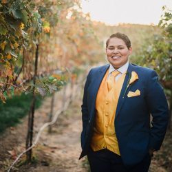Let's watch the voyage of this travel-themed queer wine country wedding