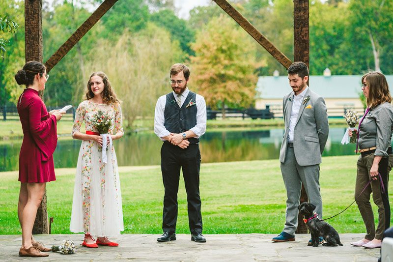 NYC illustrators create a farm wedding in North Carolina