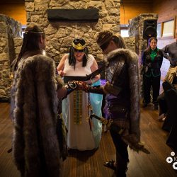 KJwedLogo 108 - Clashes of steel at this choose-your-own-adventure warrior wedding complete with a quest KJwedLogo 108