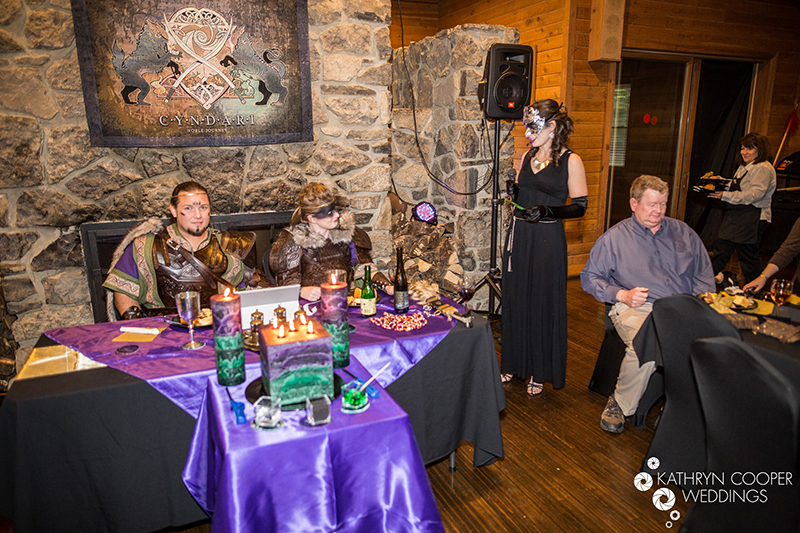 Clashes of steel at this choose-your-own-adventure warrior wedding complete with a quest