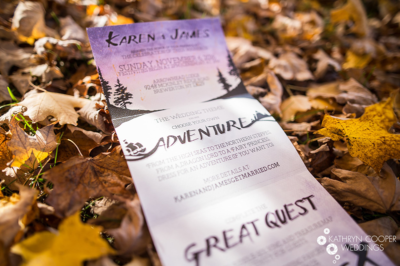 Clashes of steel at this choose-your-own-adventure warrior wedding complete with a quest