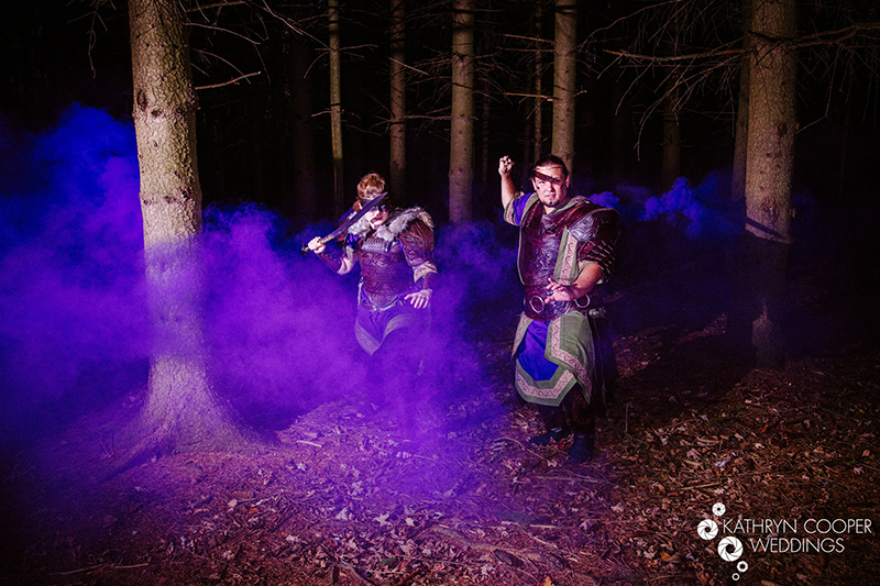 Clashes of steel at this choose-your-own-adventure warrior wedding complete with a quest