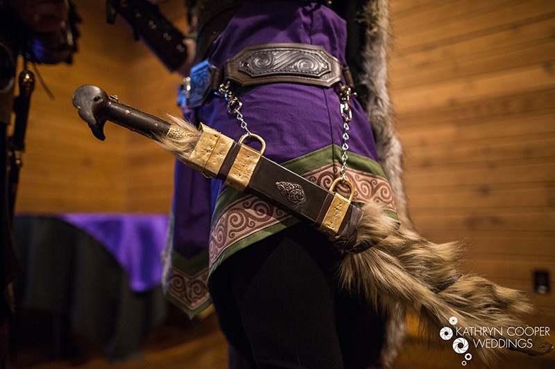 Clashes of steel at this choose-your-own-adventure warrior wedding complete with a quest