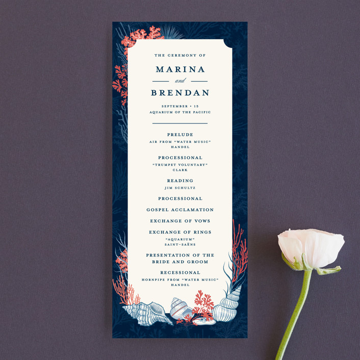 Ultra chic & stylish wedding programs that will WOW your guests