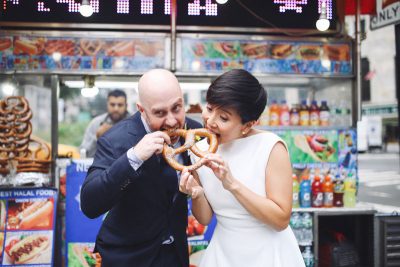 OBB Cassie Justin 26 - Donuts, pretzels, & cheesy photo fun at this New York City elopement Donuts, pretzels, & cheesy photo fun at this NYC elopement