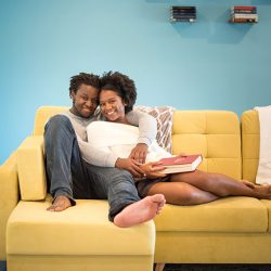 Our Engagement 027 - When outdoorsy isn't you: at-home engagement photos with books, vinyl, and natural black hair When outdoorsy isn't you: at-home engagement photos with books, vinyl, and natural black hair