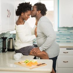 Our Engagement 066 - When outdoorsy isn't you: at-home engagement photos with books, vinyl, and natural black hair When outdoorsy isn't you: at-home engagement photos with books, vinyl, and natural black hair