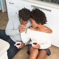 Our Engagement 094 - When outdoorsy isn't you: at-home engagement photos with books, vinyl, and natural black hair When outdoorsy isn't you: at-home engagement photos with books, vinyl, and natural black hair