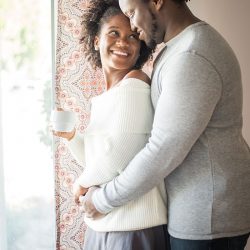 Our Engagement 099 - When outdoorsy isn't you: at-home engagement photos with books, vinyl, and natural black hair When outdoorsy isn't you: at-home engagement photos with books, vinyl, and natural black hair