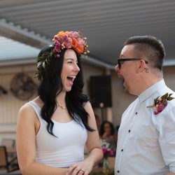 ThistleTwine Blog Amy Chris 85 - Southern bbq & a fab flower crown at this intimate Savannah backyard wedding Southern bbq & a fab flower crown at this intimate Savannah backyard wedding