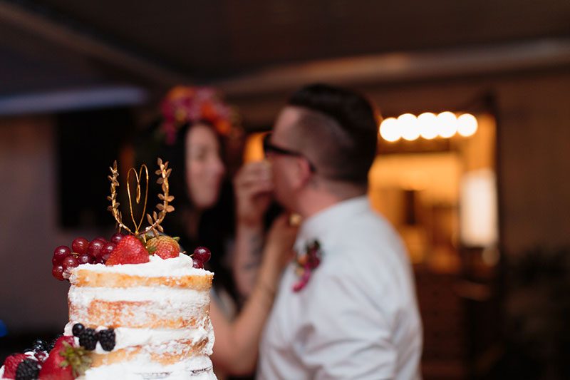 Southern bbq & a fab flower crown at this intimate Savannah backyard wedding