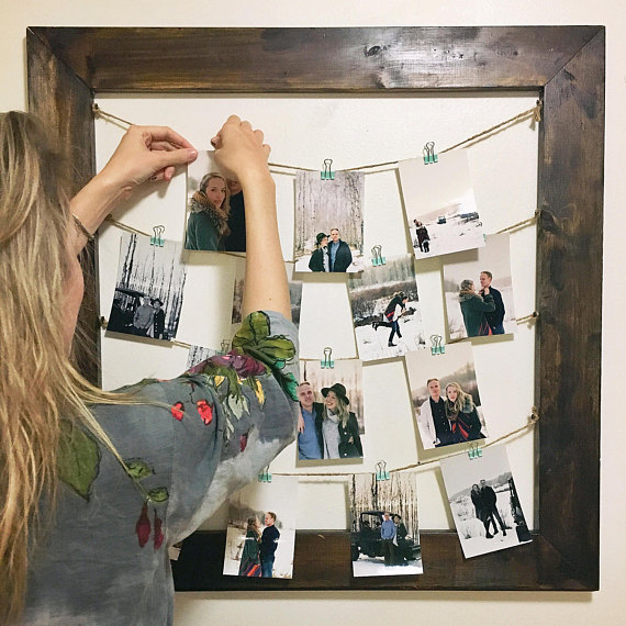Combine a photo booth with a favor and you'll have this "photo wall" wedding idea 9 from Offbeat Wed (formerly Offbeat Bride) Combine a photo booth with a favor and you'll have this "photo wall" wedding idea