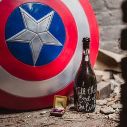 Captain America & Peggy Carter: an iconic Marvel comics engagement shoot
