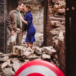 Captain America & Peggy Carter: an iconic Marvel engagement shoot