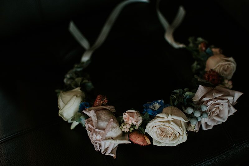 This wedding in Calgary channeled the 1970s and all its macrame glory