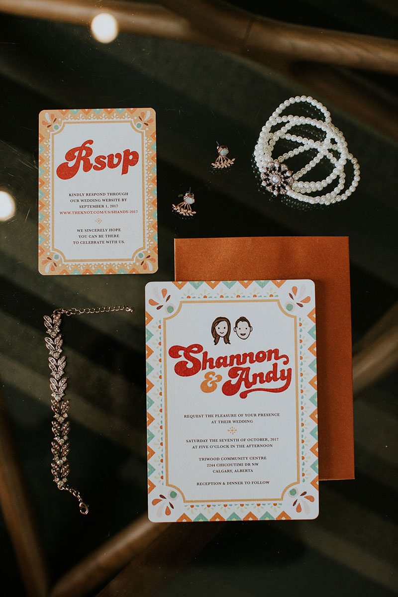 This wedding in Calgary channeled the 1970s and all its macrame glory