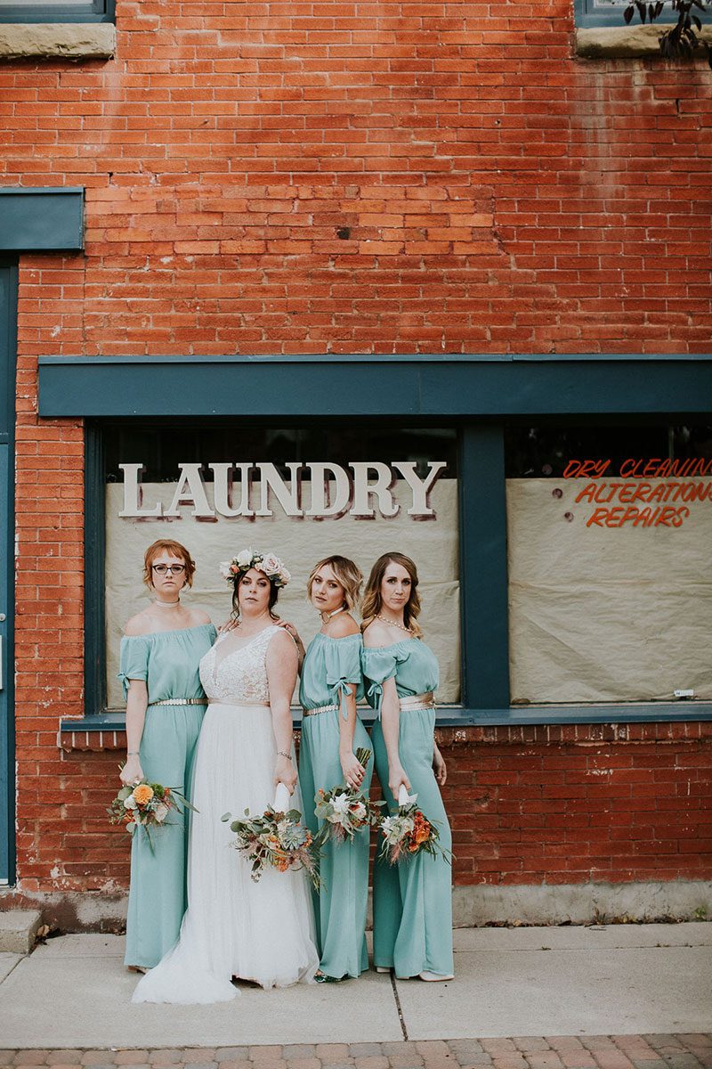 This wedding in Calgary channeled the 1970s and all its macrame glory