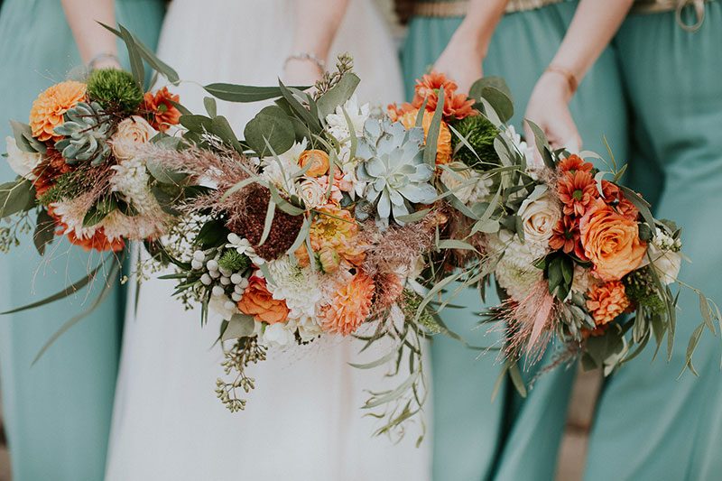 This wedding in Calgary channeled the 1970s and all its macrame glory