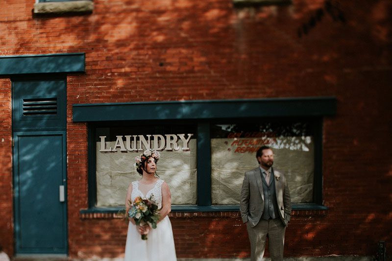 This wedding in Calgary channeled the 1970s and all its macrame glory