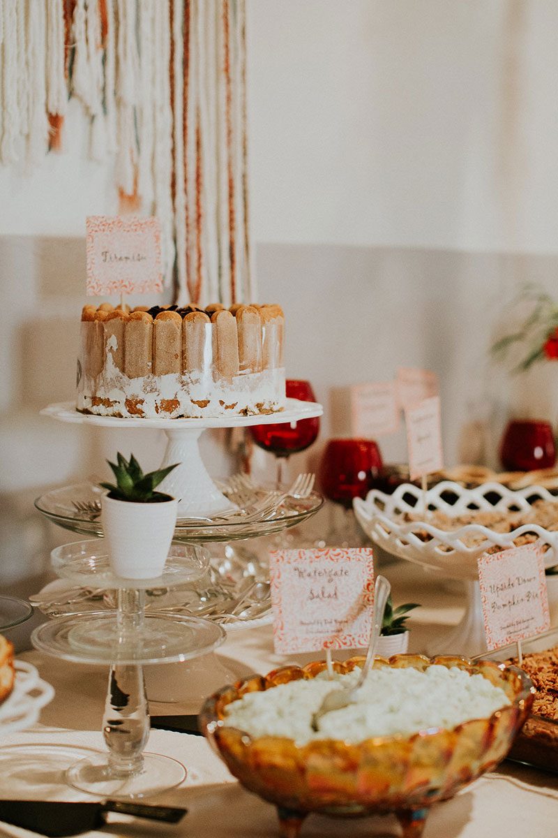 This wedding in Calgary channeled the 1970s and all its macrame glory