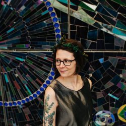 11.4.JadeTaylorp2 129 - This art museum wedding was a celebration of outsider art, craftiness, and veggie comfort food 11.4.JadeTaylorp2 129