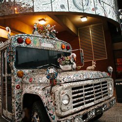 11.4.JadeTaylorp2 651 - This art museum wedding was a celebration of outsider art, craftiness, and veggie comfort food This art wedding was a celebration of outsider art, craftiness, and veggie comfort food