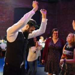 11.4.JadeTaylorp4 407 - This art museum wedding was a celebration of outsider art, craftiness, and veggie comfort food This art wedding was a celebration of outsider art, craftiness, and veggie comfort food