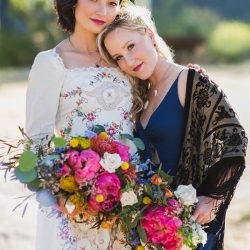 AdrianeWhitePhotography PopofPink28 low - This flowery and stylish bohemian wedding inspiration will make you long for embroidery and pops of pink This flowery and stylish bohemian wedding inspiration will make you long for embroidery and pops of pink