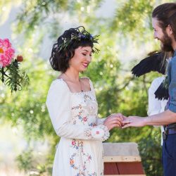 AdrianeWhitePhotography PopofPink42 low - This flowery and stylish bohemian wedding inspiration will make you long for embroidery and pops of pink This flowery and stylish boho wedding inspiration will make you long for embroidery and pops of pink