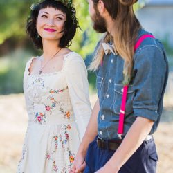 AdrianeWhitePhotography PopofPink60 low - This flowery and stylish bohemian wedding inspiration will make you long for embroidery and pops of pink This flowery and stylish boho wedding inspiration will make you long for embroidery and pops of pink