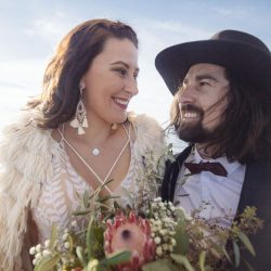 An ultra chic high-flying hot air balloon wedding over Palm Springs