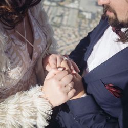 An ultra chic high-flying hot air balloon wedding over Palm Springs