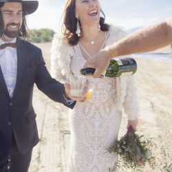 An ultra chic high-flying hot air balloon wedding over Palm Springs
