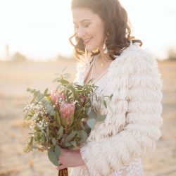 An ultra chic high-flying hot air balloon elopement over Palm Springs