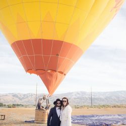 An ultra chic high-flying hot air balloon wedding over Palm Springs
