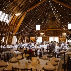 A rainy fall barn wedding